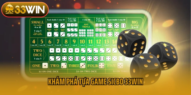 Khám phá tựa game sicbo 33win